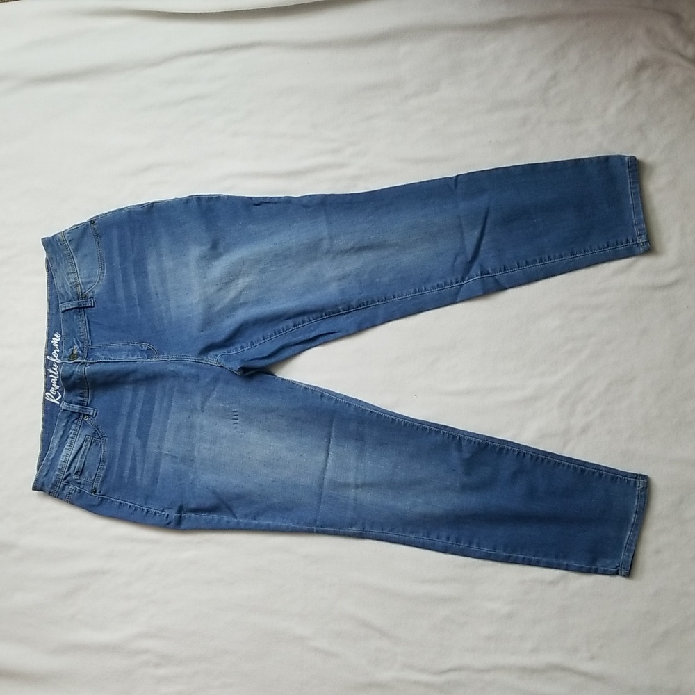 16W Women's Royalty For Me Classic Stretch Fit Skinny Blue  Jeans